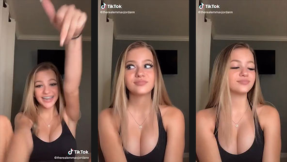 therealemmaxjordann blonde tiktok thot teen