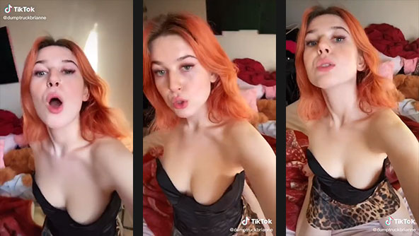 dumptruckbrianne braless close nip slip