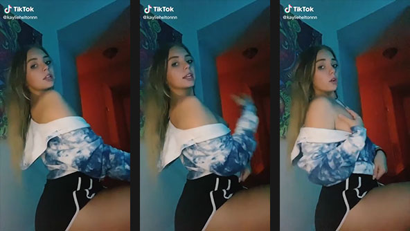 kaylieheltonnn braless showing her full tittie