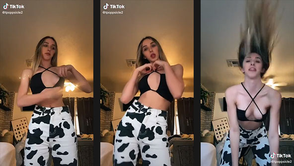 tpoppsicle2 aka poppsicle3 nip slip dancing in bikini