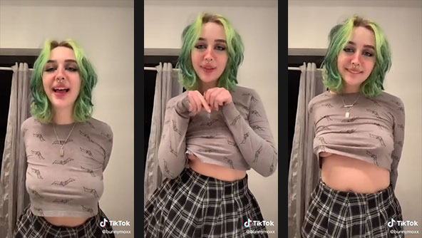bunnymoxx braless nip slip
