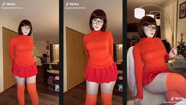 queenofarkhamcityy sexy velma cosplay