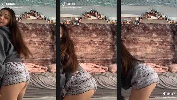 samanthaboudreau3 shaking her ass in shorts