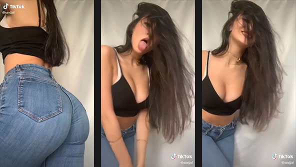 ssvjjal hot ass in tight jeans