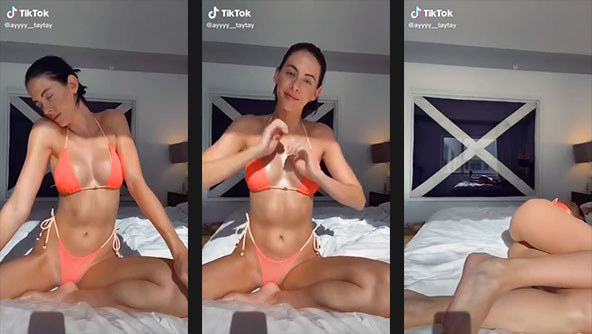 ayyyy__taytay hot body in red bikini