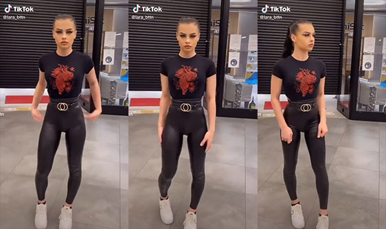 lara_bttn german thot tight spandex cameltoe