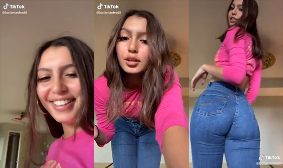 luciamanfredii tight big jeans ass