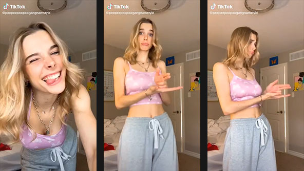 peepeepoopoogangnamstyle braless bouncing boobs