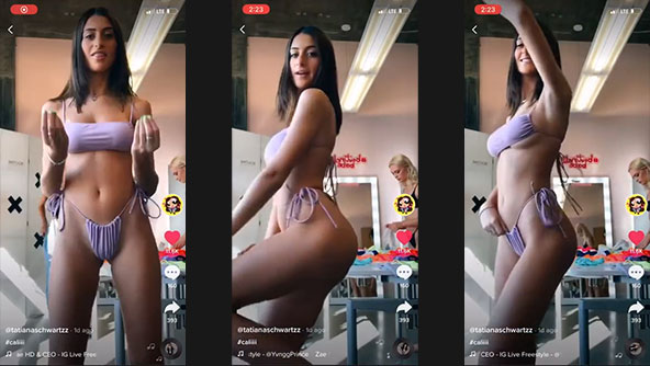 tatianaschwartzz skinny thot in sexy bikini