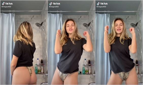 @megnutt02 dancing in panties