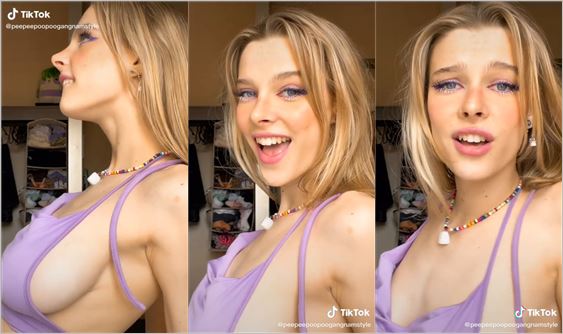 @peepeepoopoogangnamstyle braless sideboob