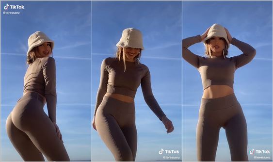 @teressanz shaking her ass in leggings