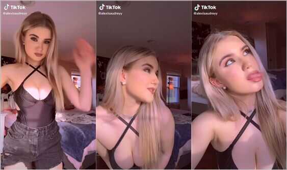@alexisaudreyy blonde thot cleavage