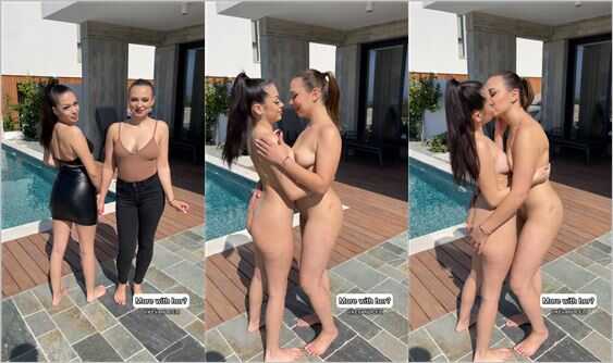 @kevandceli lesbians kissing