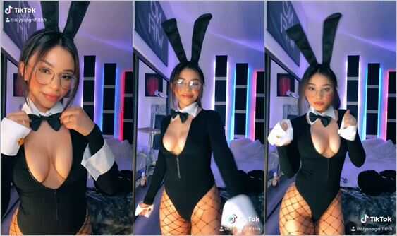 @alyssagriffithh in bunny suit