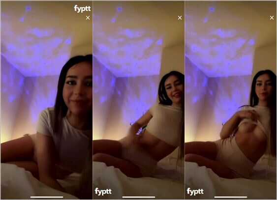 Hot thot flashing her tits