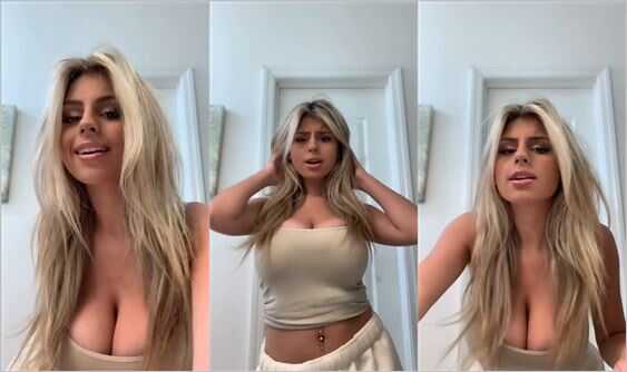 @lilamerlino cleavage big boobs