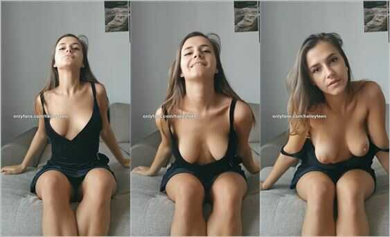 @haileyteen flashing tits
