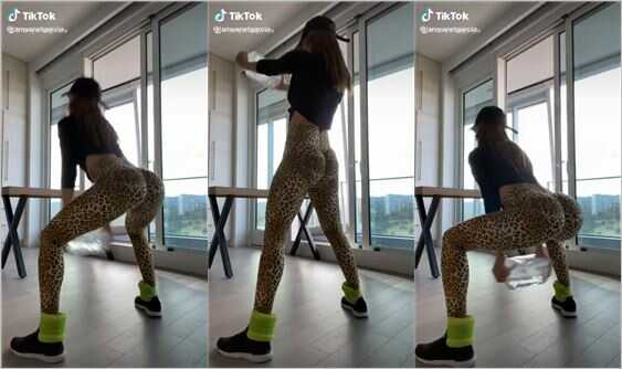 @iamyanetgarcia leggings ass workout