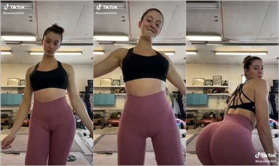 @karamitchhh cameltoe pussy