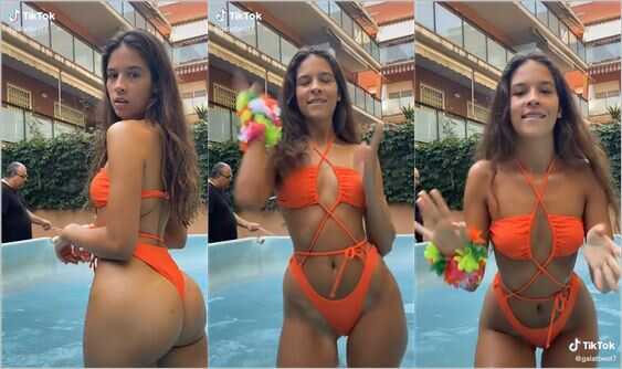 @galatbest7 bikini ass pool