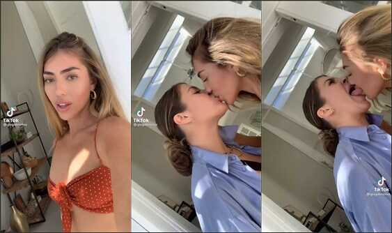 @giagabriellaa tongue kissing with hot friend
