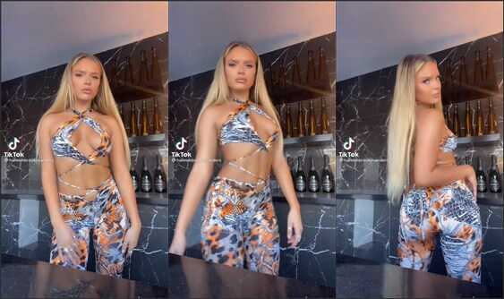 @hannahbrookesanders braless tits and hot ass