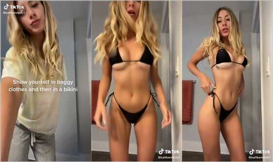 @kattkennedy1 underboobs bikini