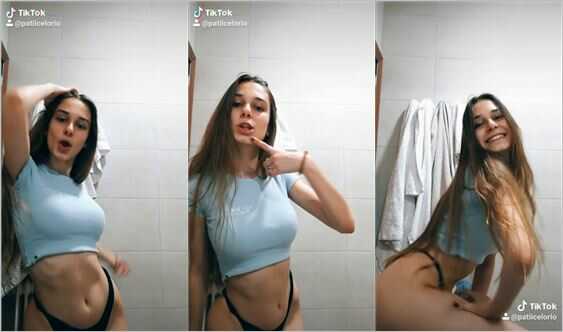@patiicelorio good size of tits and black thong