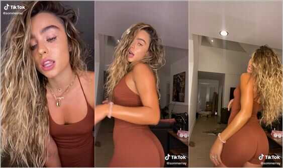 @sommerray spandex suit hot ass