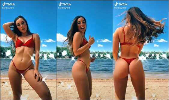 @sydneynlint bikini ass jiggle