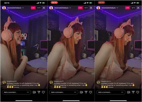 Moonwaterbabyxo nip slip sideboob live insta