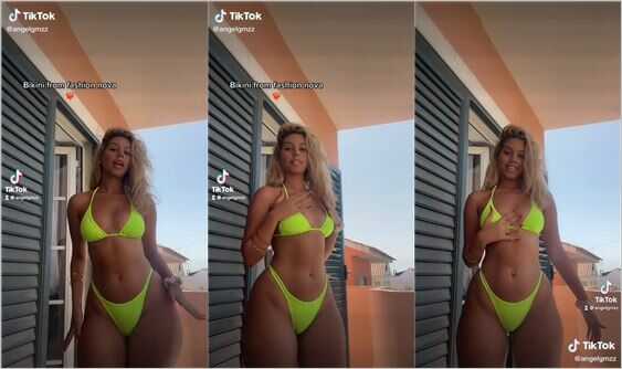 angelgmzz green bikini tiktok