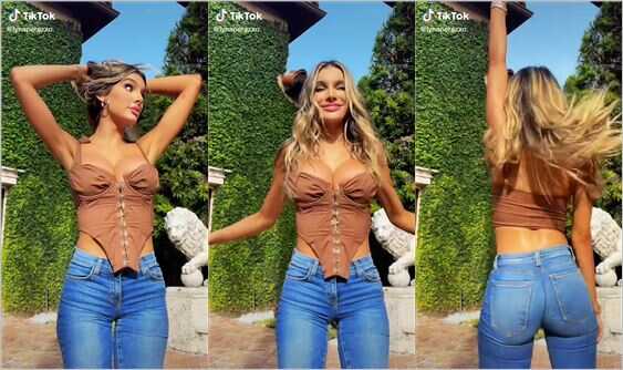 lynaperezxo tight jeans ass