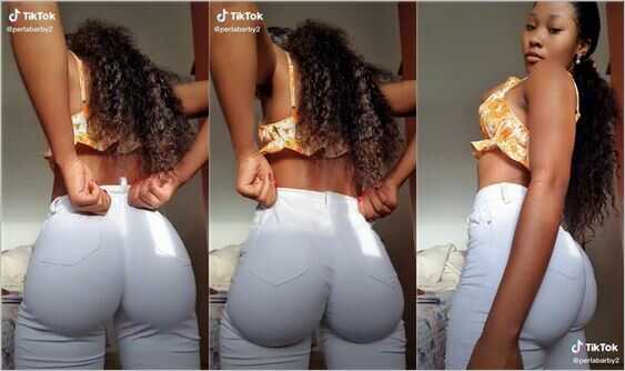 perlabarby2 white jeans big ass