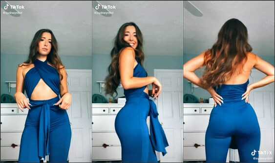 sydneynlint shaking ass in tight blue spandex