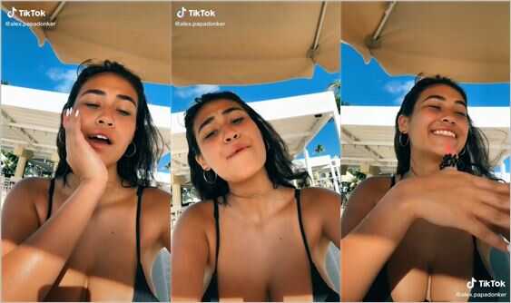 alex.papadonker bikini tits