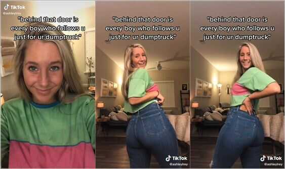 ashleylrey tight jeans ass thot