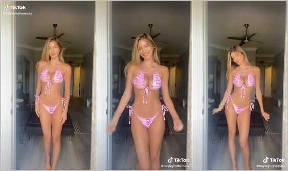 hayleytothemaxx bikini underboobs