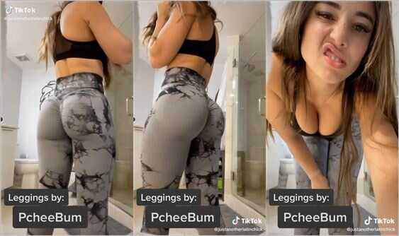 justanotherlatinchick tight leggings ass