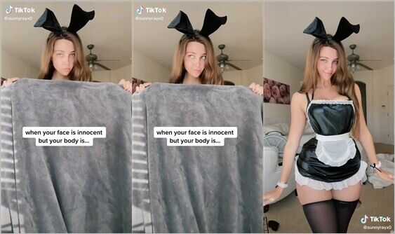 sunnyrayx0 lingerie bunny