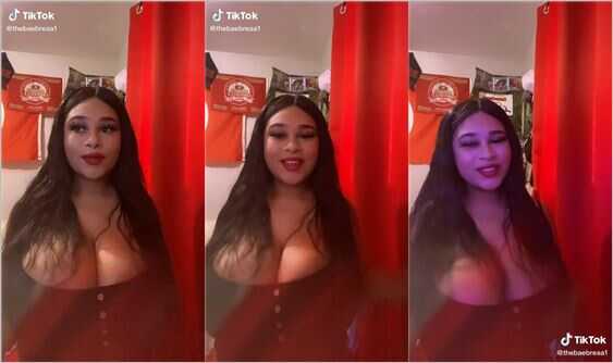 thebaebreaa1 big boob cleavage