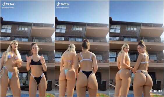 esterbron and emarrb bikini thots