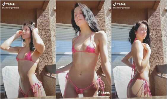 karlimergenthaler tiny bikini tits and ass