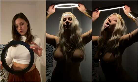 Naked cosplay thot with big tits