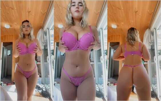Ruby-Lee Coffey sexy pink underwear