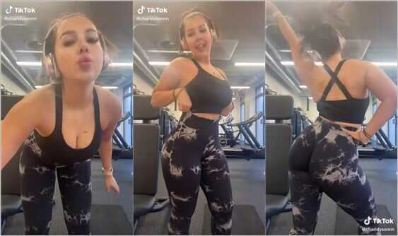 charldysonnn busty thot shaking big ass in leggings