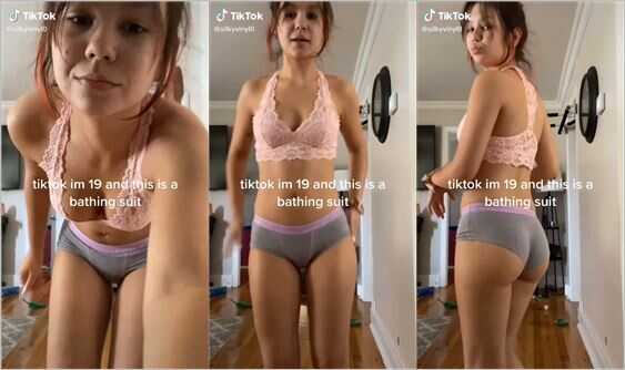silkyvinyl0 underwear shaking ass