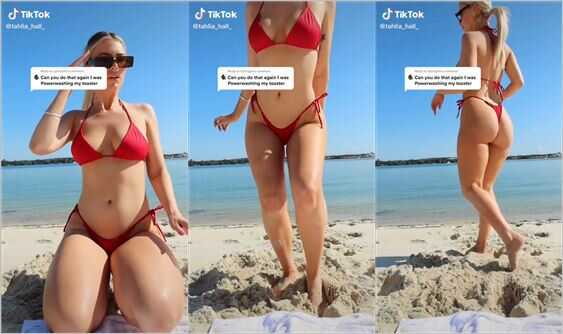 tahlia_hall_ red bikini ass
